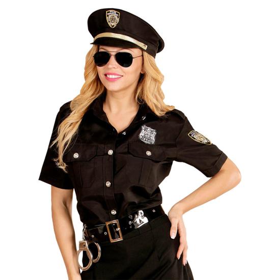 Kit de camisa y gorro de policía para adulta Kit de camisa y gorro de policía para adulta