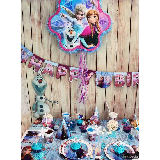 Decoración cumpleaños Frozen 8 personas Decoración cumpleaños Frozen 8 personas