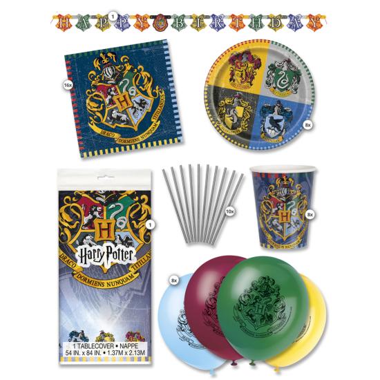 Kit de fiesta Harry Potter Casas 8 personas premium Kit de fiesta Harry Potter Casas 8 personas premium