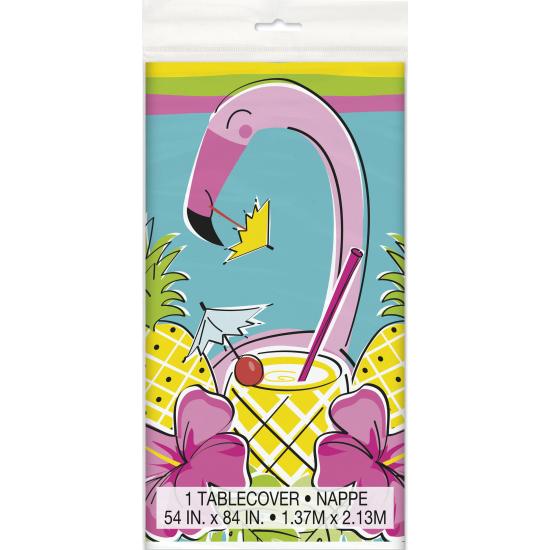 Mantel con flamenco y piña tropical - Tropi-cool Mantel con flamenco y piña tropical - Tropi-cool