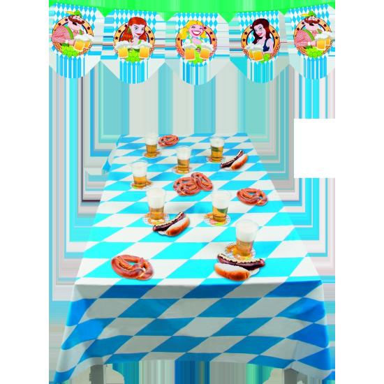 Mantel para Oktoberfest azul y blanco Mantel para Oktoberfest azul y blanco