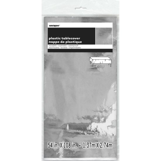 Mantel rectangular plateado - Línea Colores Básicos Mantel rectangular plateado - Línea Colores Básicos