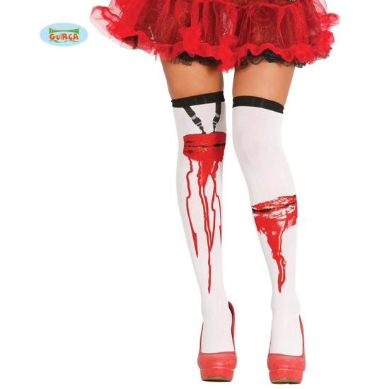 Medias con cortes ensangrentados para mujer Medias con cortes ensangrentados para mujer