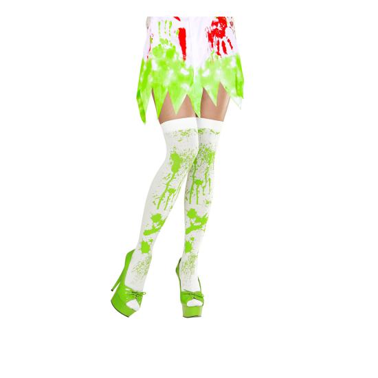 Medias con sangre verde de zombie Medias con sangre verde de zombie