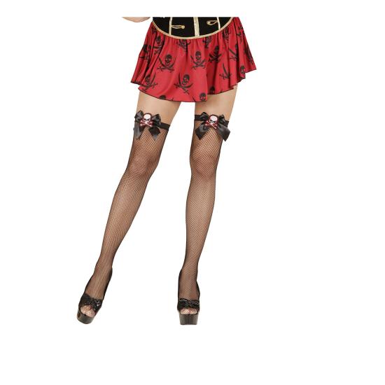 Medias de rejilla con calaveras Medias de rejilla con calaveras