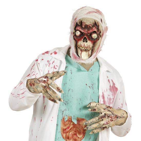 Máscara de calavera zombie de ojos saltones para adulto Máscara de calavera zombie de ojos saltones para adulto