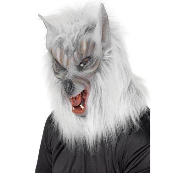 Máscara de hombre lobo gris Máscara de hombre lobo gris