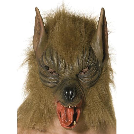 Máscara de lobo marrón Máscara de lobo marrón