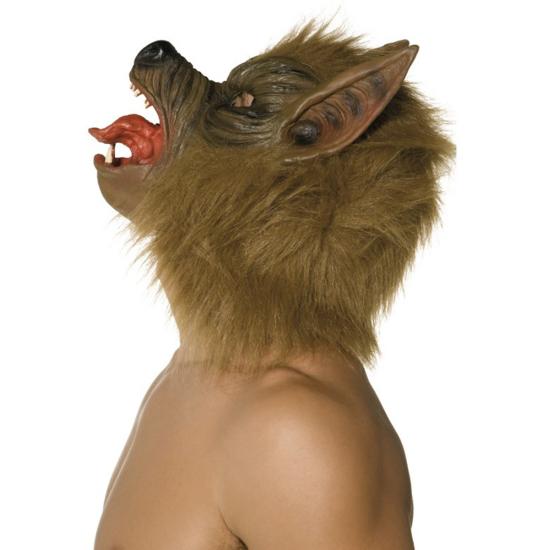 Máscara de lobo marrón Máscara de lobo marrón