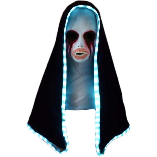 Máscara de monja La Purga con capucha iluminada Máscara de monja La Purga con capucha iluminada