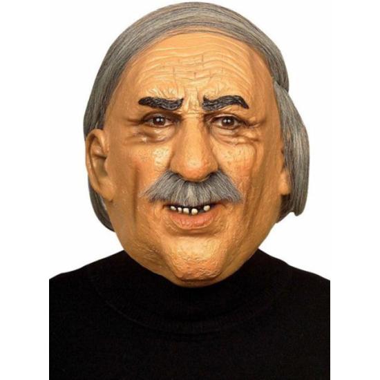 Máscara de viejo canoso con bigote Máscara de viejo canoso con bigote