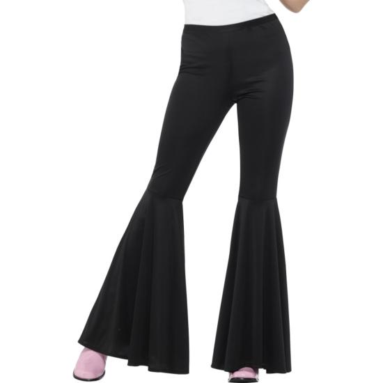 Pantalón acampanado negro para mujer Pantalón acampanado negro para mujer