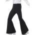 Pantalón de los 70 negro para hombre