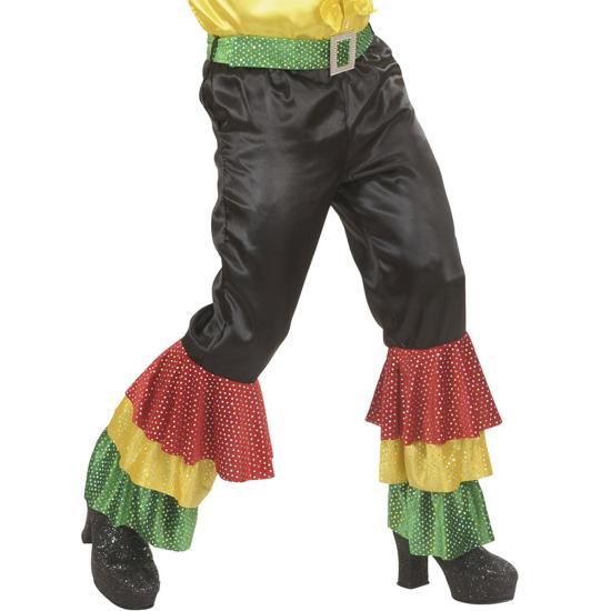 Pantalón Rumbero Negro con lentejuelas para hombre Pantalón Rumbero Negro con lentejuelas para hombre