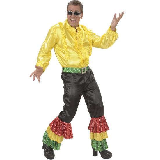 Pantalón Rumbero Negro con lentejuelas para hombre Pantalón Rumbero Negro con lentejuelas para hombre