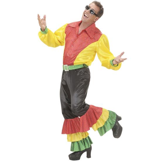 Pantalón Rumbero Negro con lentejuelas para hombre Pantalón Rumbero Negro con lentejuelas para hombre