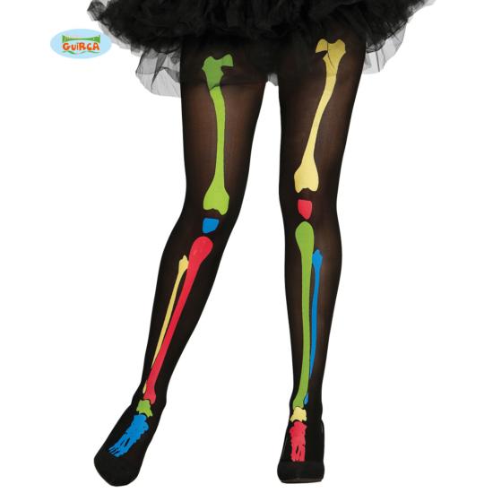 Pantys Esqueleto multicolor adulta. Pantys Esqueleto multicolor adulta.