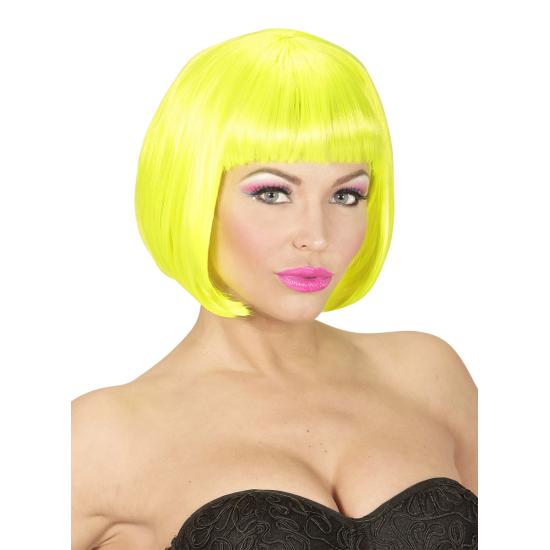 Peluca amarilla brillante para mujer ^ Peluca amarilla brillante para mujer ^