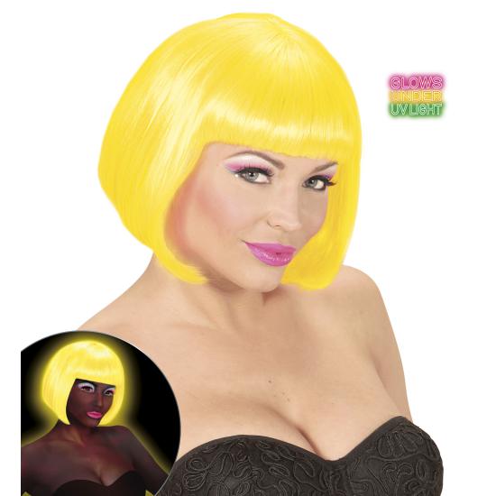 Peluca amarilla brillante para mujer ^ Peluca amarilla brillante para mujer ^