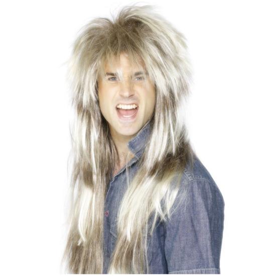 Peluca años 80 rock para hombre Peluca años 80 rock para hombre