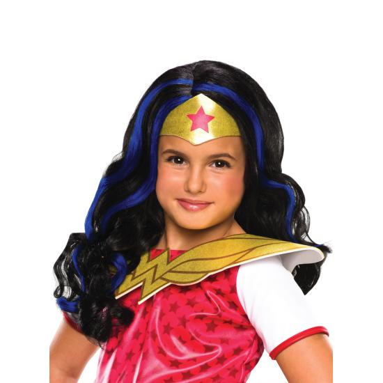 Peluca de Wonder Woman para niña Peluca de Wonder Woman para niña