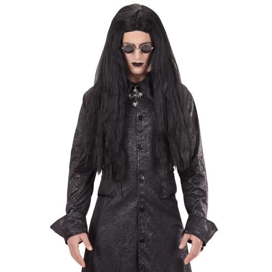 Peluca cantante Ozzy o Vampiro para hombre Peluca cantante Ozzy o Vampiro para hombre