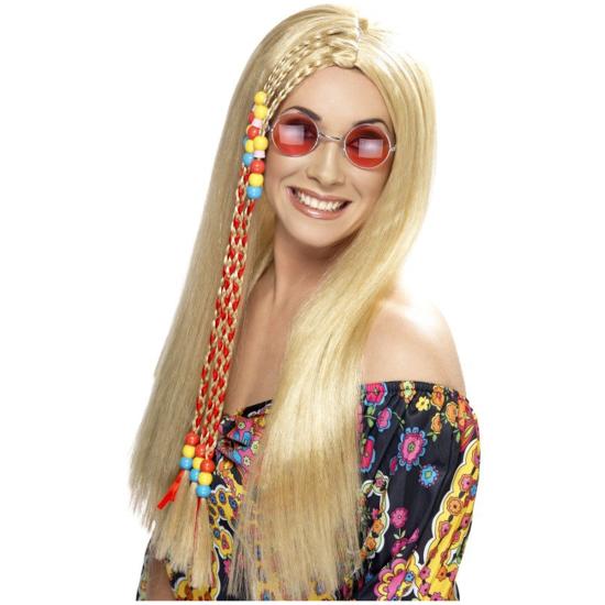 Peluca de hippie rubia Peluca de hippie rubia