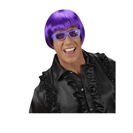 Peluca Rave violeta Peluca Rave violeta