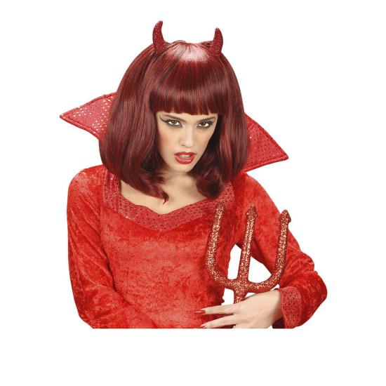 Peluca roja de diablesa malvada Peluca roja de diablesa malvada