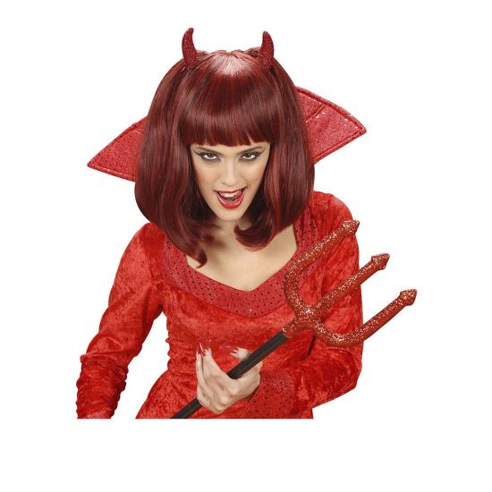 Peluca roja de diablesa malvada Peluca roja de diablesa malvada