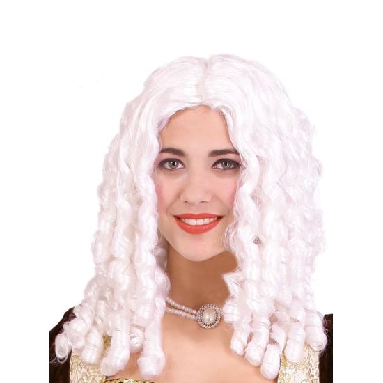 Peluca tirabuzones blancos Peluca tirabuzones blancos