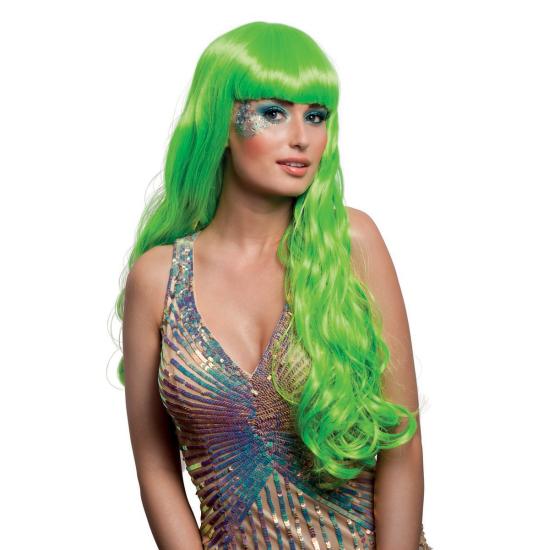 Peluca verde de sirena encantadora para mujer Peluca verde de sirena encantadora para mujer