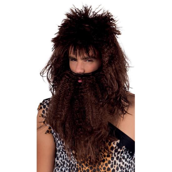 Peluca y Barba Hombre de las Cavernas adulto. Peluca y Barba Hombre de las Cavernas adulto.