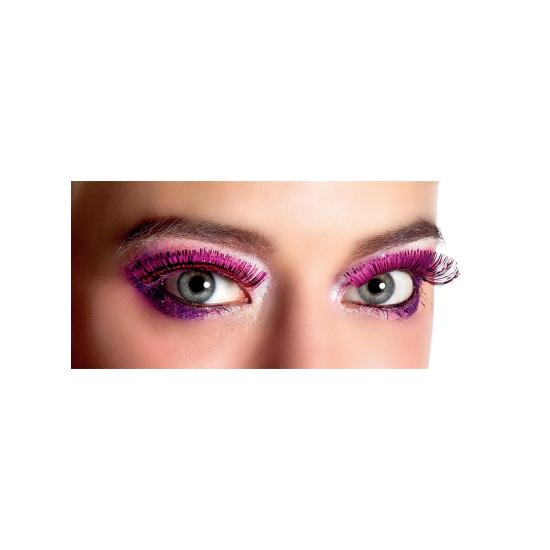 Pestañas rosas metalizadas para mujer Pestañas rosas metalizadas para mujer