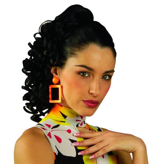 Postizo moreno rizado para mujer Postizo moreno rizado para mujer