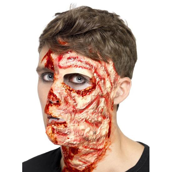 Prótesis de látex cara quemada Prótesis de látex cara quemada