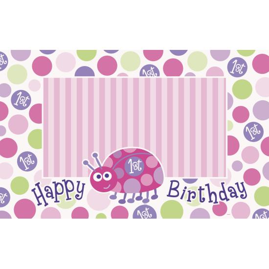 Set de 1º cumpleaños mariquita rosa Set de 1º cumpleaños mariquita rosa