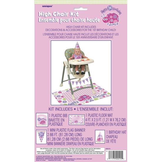 Set de 1º cumpleaños mariquita rosa Set de 1º cumpleaños mariquita rosa