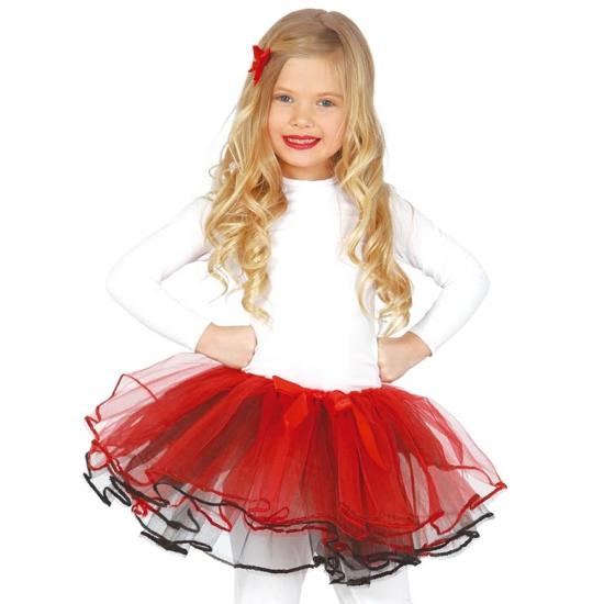 Tutú rojo deluxe para niña Tutú rojo deluxe para niña
