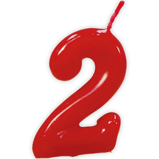 Vela de Cumpleaños Clásica Número 2 Vela de Cumpleaños Clásica Número 2