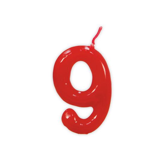 Vela de Cumpleaños Clásica Número 9 Vela de Cumpleaños Clásica Número 9