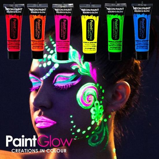 Maquillaje Facial & Cuerpo Fluorescente Oscuridad Azul Maquillaje Facial & Cuerpo Fluorescente Oscuridad Azul