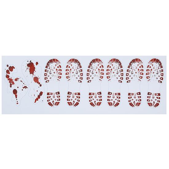 Adhesivos Pisadas sangrientas 2 und 25 x70 cms Adhesivos Pisadas sangrientas 2 und 25 x70 cms