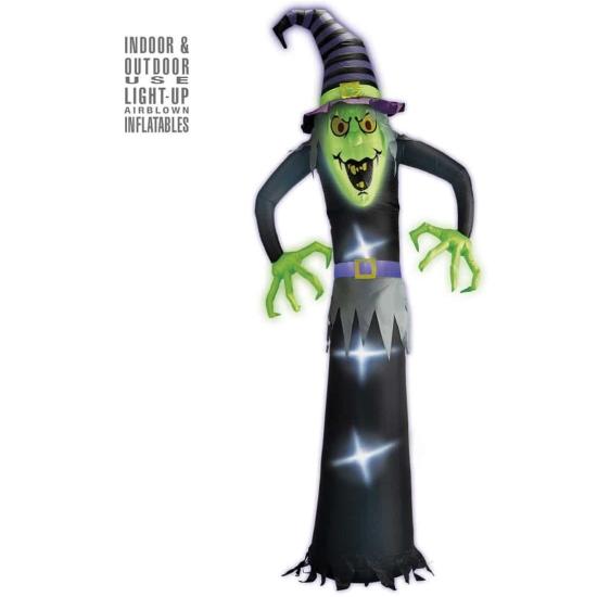 Adorno Hinchable de Bruja Luminoso 244 cms Adorno Hinchable de Bruja Luminoso 244 cms