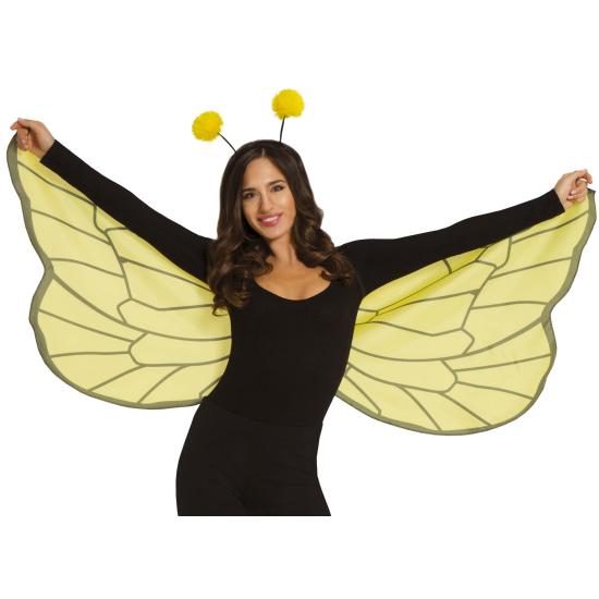 Alas abeja con diadema 150x60 cms. Alas abeja con diadema 150x60 cms.