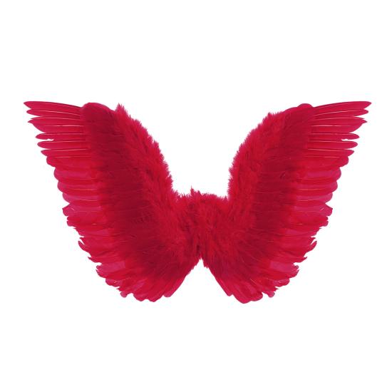 Alas rojas con plumas 86X31 cms Alas rojas con plumas 86X31 cms