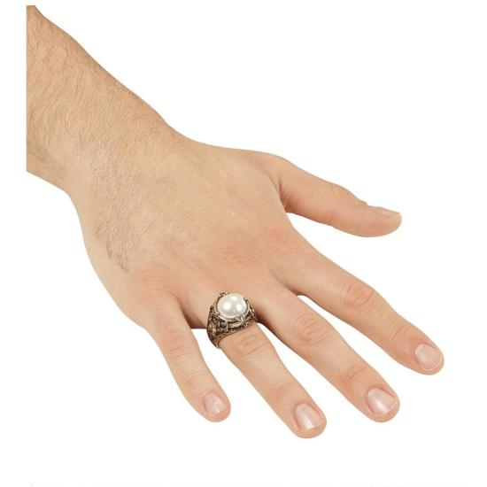 Anillo Oro con Perla Blanca . Anillo Oro con Perla Blanca .