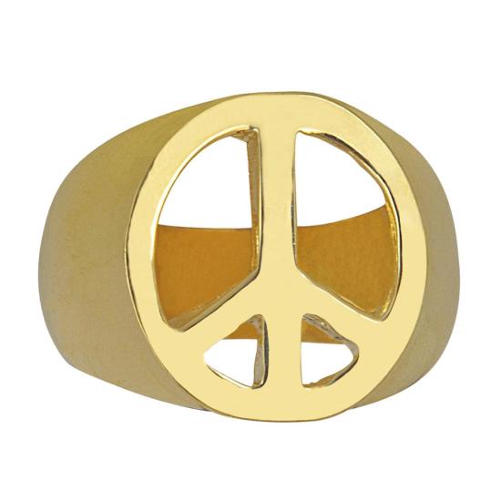 Anillo Paz y Amor color Oro. Anillo Paz y Amor color Oro.