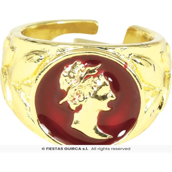 Anillo Romano Rojo – Accesorio de Joyería para Disfraces de Gladiador y Emperador Anillo Romano Rojo – Accesorio de Joyería para Disfraces de Gladiador y Emperador