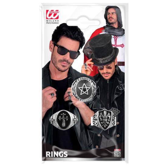 Anillos Góticos Surtidos – Pack 3 Modelos Anillos Góticos Surtidos – Pack 3 Modelos